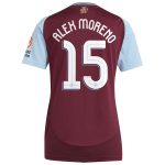 aston villa adidas home shirt 2024-25 – womens with alex moreno 15 cup printing Collection | Aston Villa Fan Shop