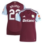 aston villa adidas home shirt 2024-25 – womens with baijings 22 cup printing Collection | Aston Villa Fan Shop
