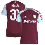 aston villa adidas home shirt 2024-25 – womens with bailey 31 cup printing Collection | Aston Villa Fan Shop