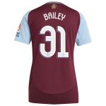 aston villa adidas home shirt 2024-25 – womens with bailey 31 cup printing Collection | Aston Villa Fan Shop