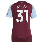 aston villa adidas home shirt 2024-25 – womens with bailey 31 printing Collection | Aston Villa Fan Shop