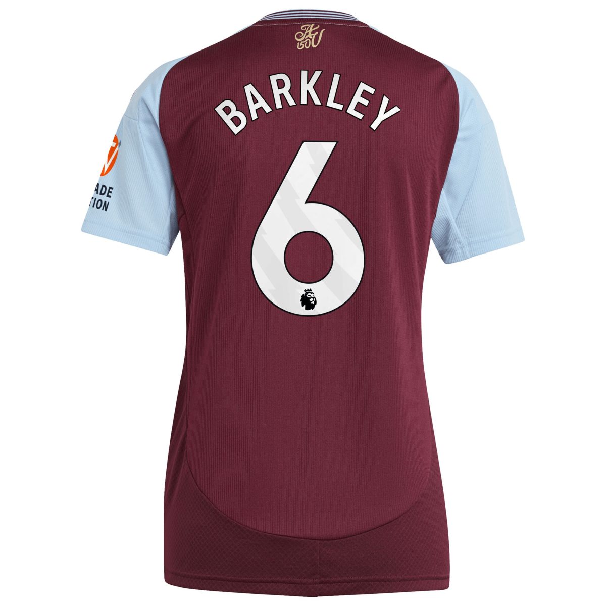 aston villa adidas home shirt 2024-25 – womens with barkley 6 printing Collection | Aston Villa Fan Shop