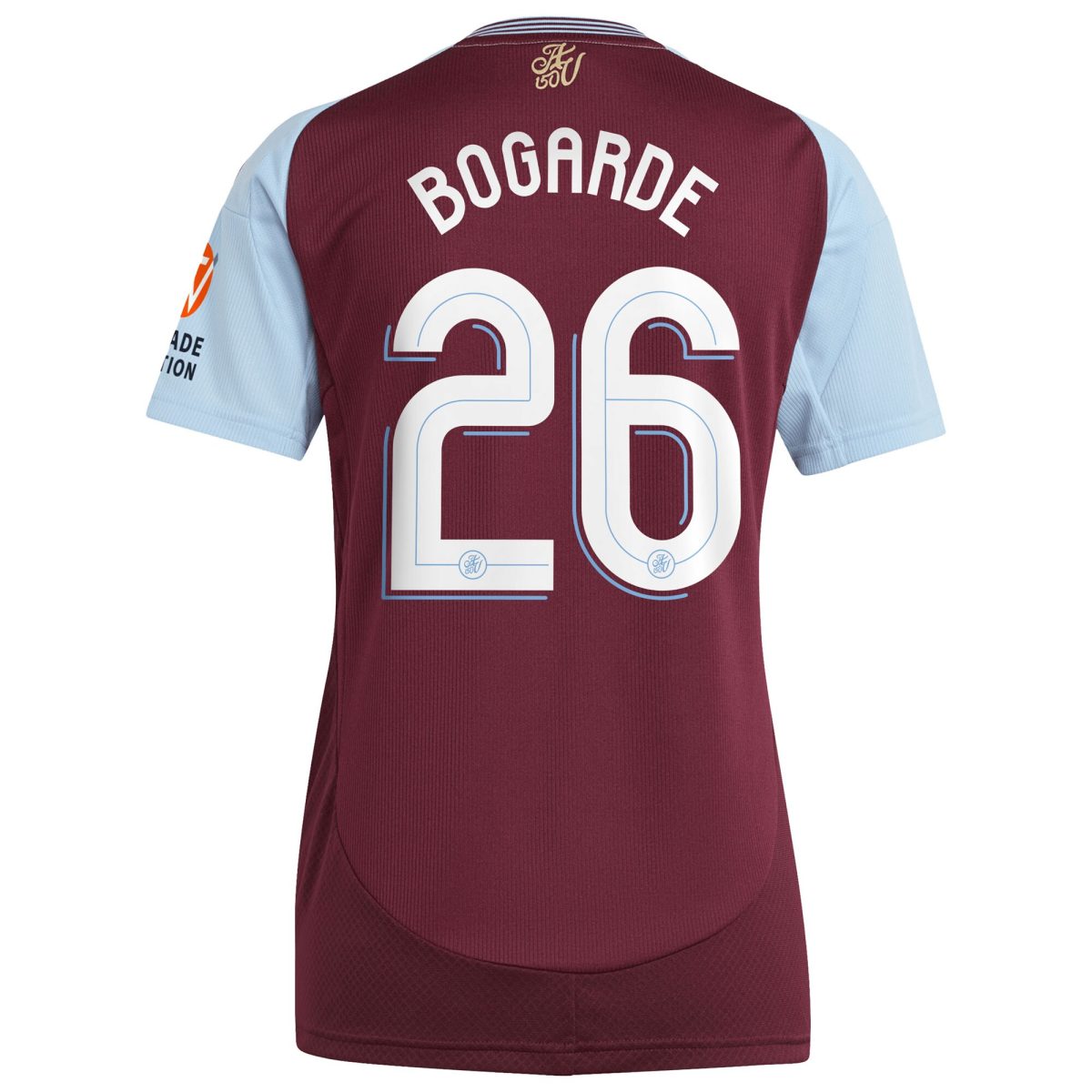 aston villa adidas home shirt 2024-25 – womens with bogarde 26 cup printing Collection | Aston Villa Fan Shop