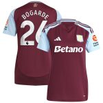 aston villa adidas home shirt 2024-25 – womens with bogarde 26 printing Collection | Aston Villa Fan Shop