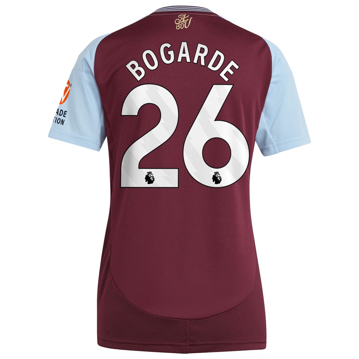 aston villa adidas home shirt 2024-25 – womens with bogarde 26 printing Collection | Aston Villa Fan Shop