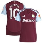 aston villa adidas home shirt 2024-25 – womens with buendia 10 printing Collection | Aston Villa Fan Shop