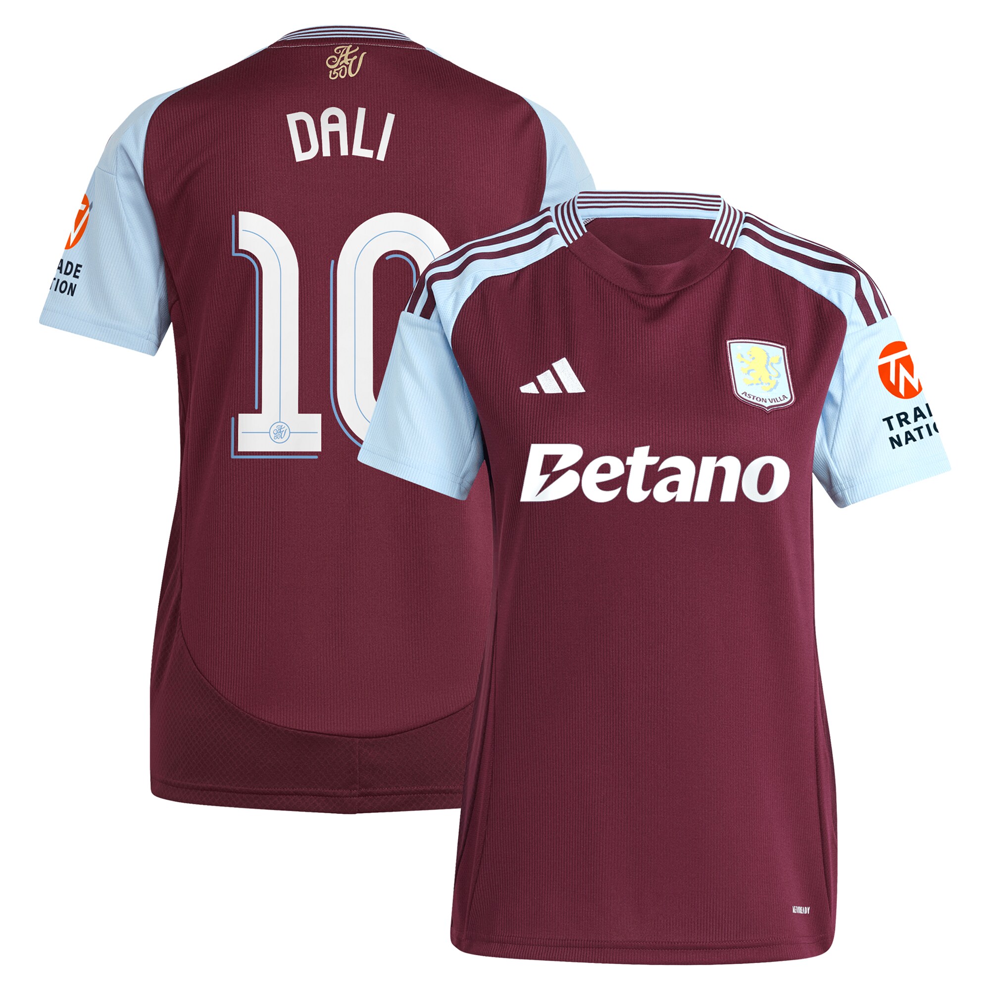 aston villa adidas home shirt 2024-25 – womens with dali 10 cup printing Collection | Aston Villa Fan Shop