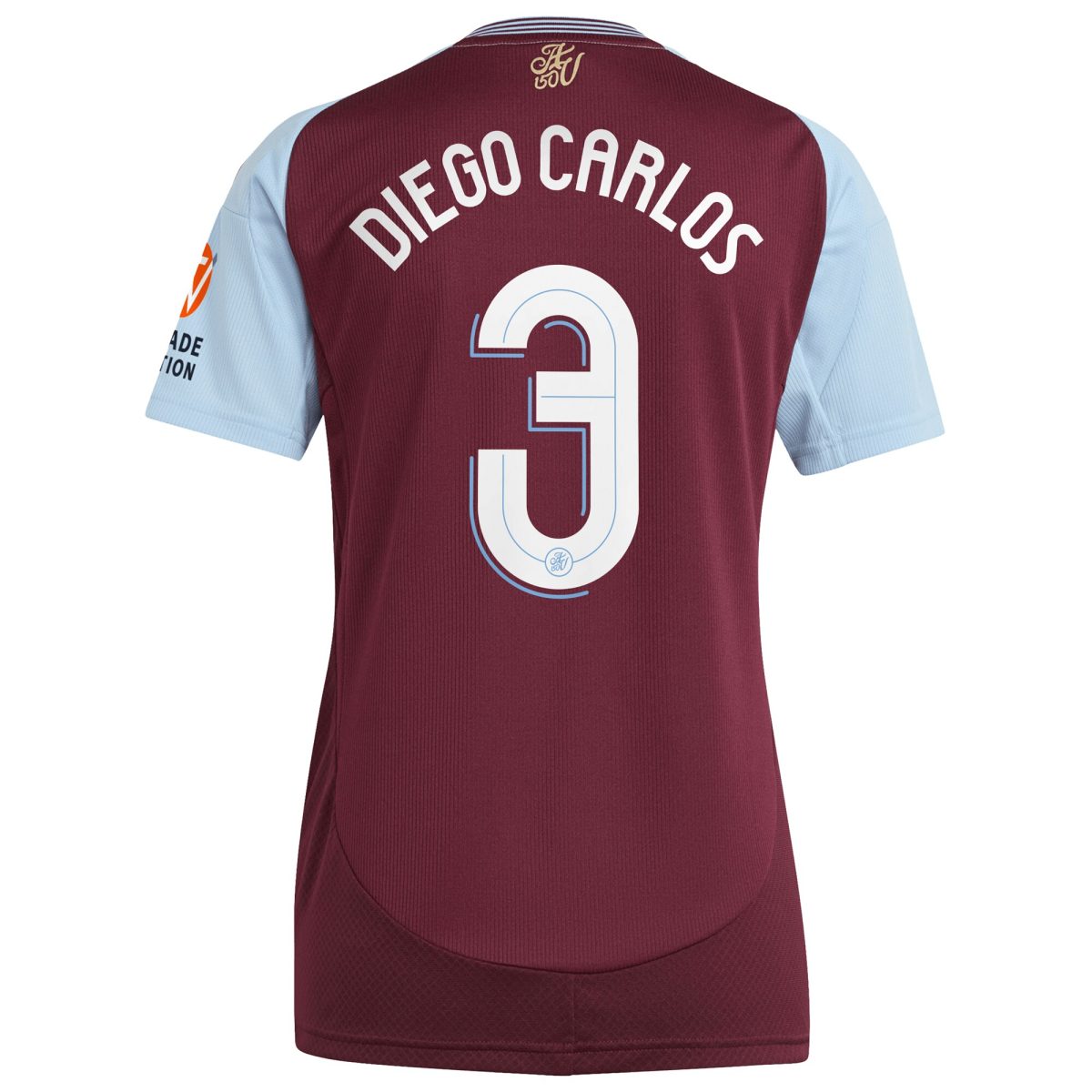 aston villa adidas home shirt 2024-25 – womens with diego carlos 3 cup printing Collection | Aston Villa Fan Shop