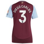 aston villa adidas home shirt 2024-25 – womens with diego carlos 3 printing Collection | Aston Villa Fan Shop
