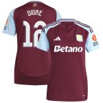 aston villa adidas home shirt 2024-25 – womens with digne 12 cup printing Collection | Aston Villa Fan Shop