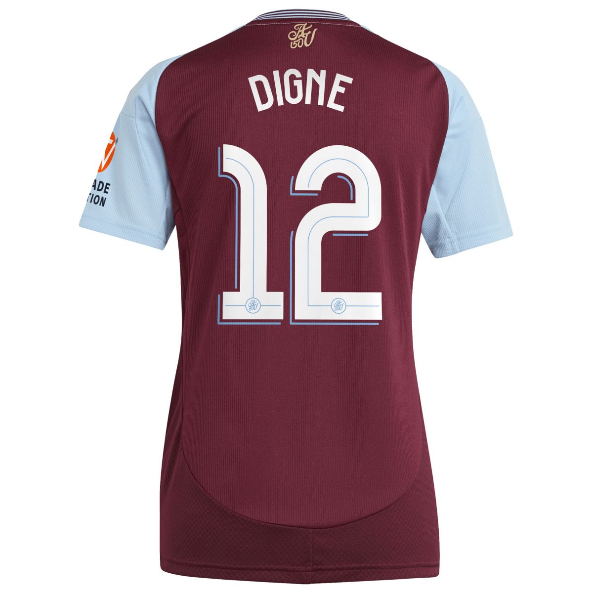 aston villa adidas home shirt 2024-25 – womens with digne 12 cup printing Collection | Aston Villa Fan Shop