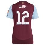 aston villa adidas home shirt 2024-25 – womens with digne 12 cup printing Collection | Aston Villa Fan Shop