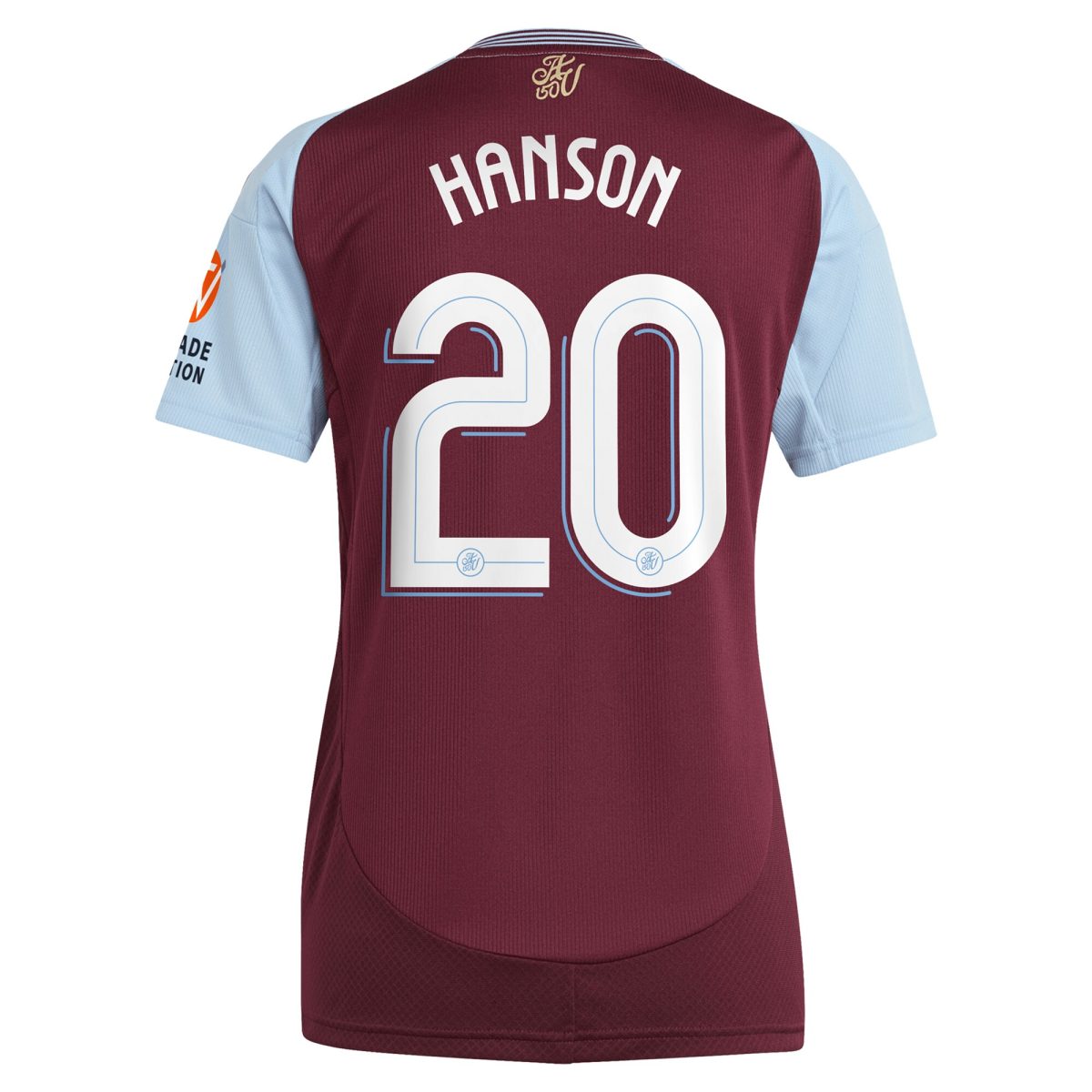 aston villa adidas home shirt 2024-25 – womens with hanson 20 cup printing Collection | Aston Villa Fan Shop