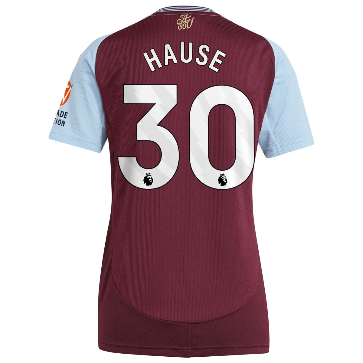 aston villa adidas home shirt 2024-25 – womens with hause 30 printing Collection | Aston Villa Fan Shop