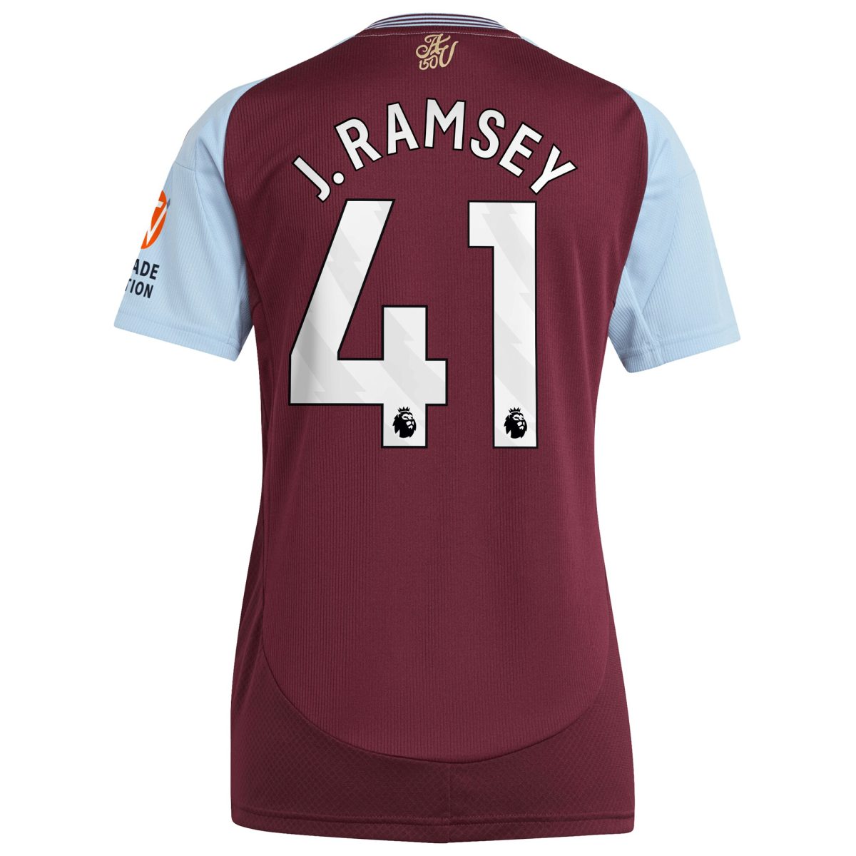 aston villa adidas home shirt 2024-25 – womens with j. ramsey 41 printing Collection | Aston Villa Fan Shop