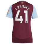 aston villa adidas home shirt 2024-25 – womens with j. ramsey 41 printing Collection | Aston Villa Fan Shop