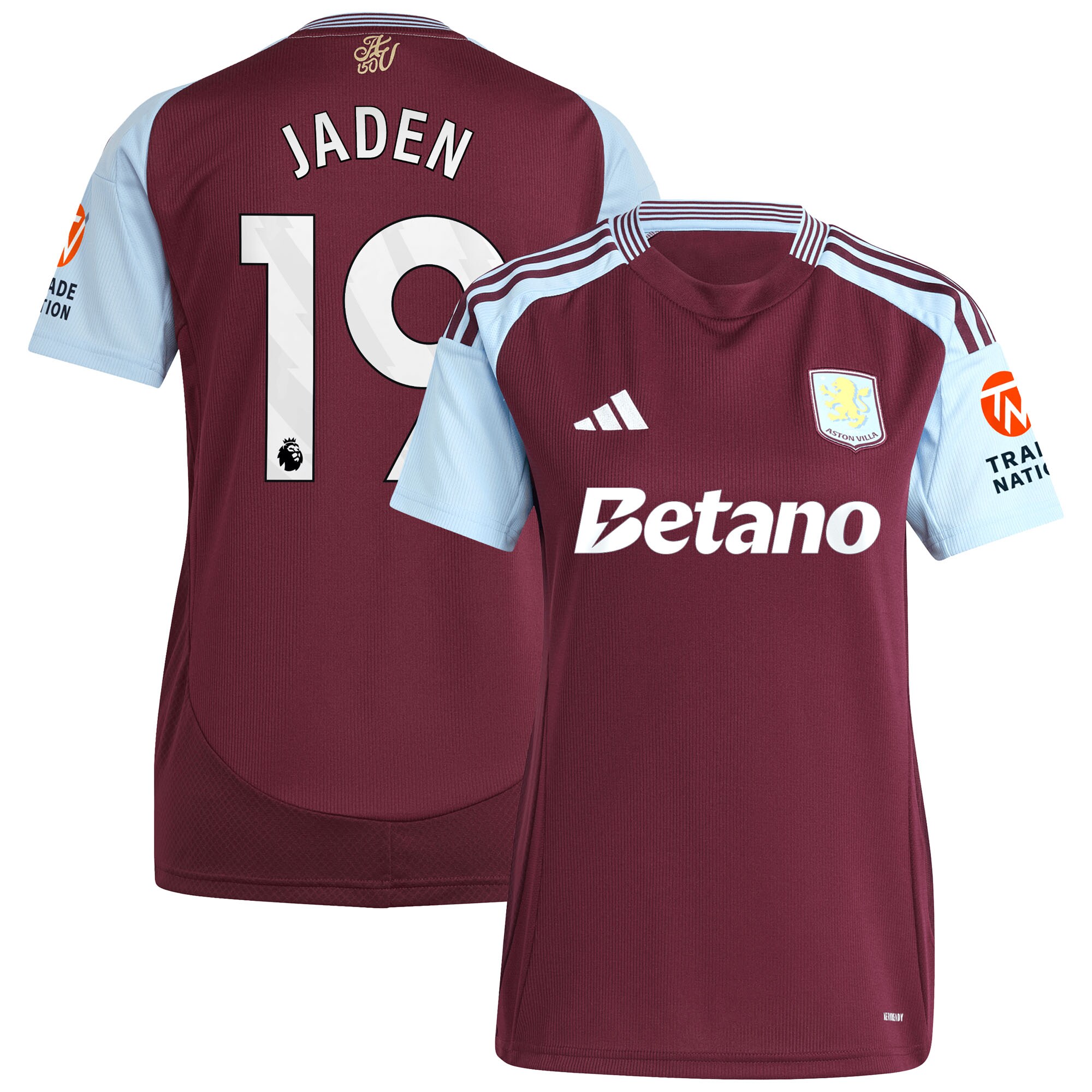 aston villa adidas home shirt 2024-25 – womens with jaden 19 printing Collection | Aston Villa Fan Shop