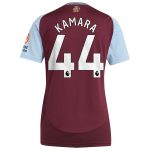 aston villa adidas home shirt 2024-25 – womens with kamara 44 printing Collection | Aston Villa Fan Shop