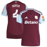 aston villa adidas home shirt 2024-25 – womens with konsa 4 cup printing Collection | Aston Villa Fan Shop