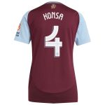 aston villa adidas home shirt 2024-25 – womens with konsa 4 cup printing Collection | Aston Villa Fan Shop