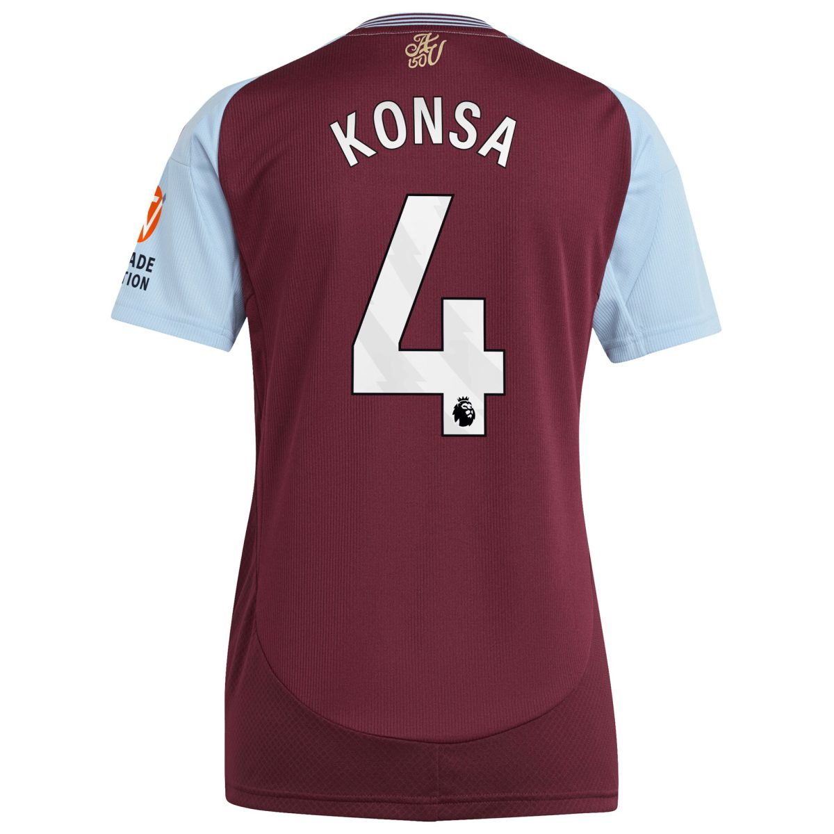 aston villa adidas home shirt 2024-25 – womens with konsa 4 printing Collection | Aston Villa Fan Shop