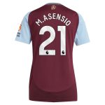 aston villa adidas home shirt 2024-25 – womens with m.asensio 21 printing Collection | Aston Villa Fan Shop