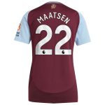 aston villa adidas home shirt 2024-25 – womens with maatsen 22 printing Collection | Aston Villa Fan Shop