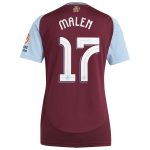 aston villa adidas home shirt 2024-25 – womens with malen 17 cup printing Collection | Aston Villa Fan Shop