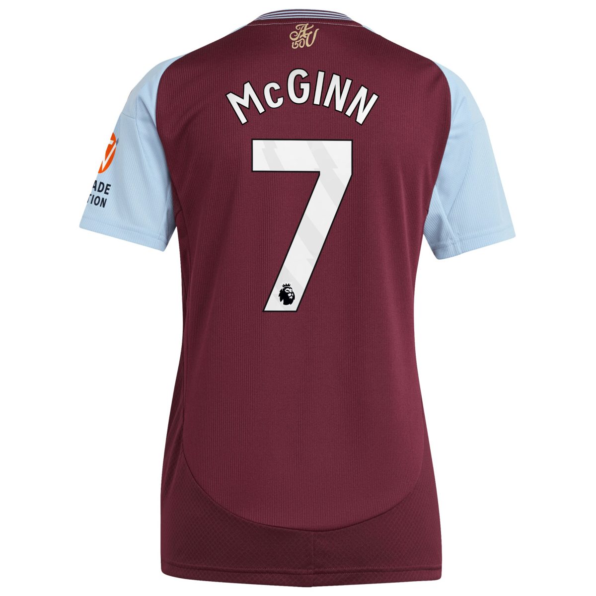 aston villa adidas home shirt 2024-25 – womens with mcginn 7 printing Collection | Aston Villa Fan Shop