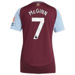 aston villa adidas home shirt 2024-25 – womens with mcginn 7 printing Collection | Aston Villa Fan Shop