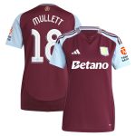 aston villa adidas home shirt 2024-25 – womens with mullett 18 cup printing Collection | Aston Villa Fan Shop