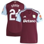 aston villa adidas home shirt 2024-25 – womens with onana 24 cup printing Collection | Aston Villa Fan Shop