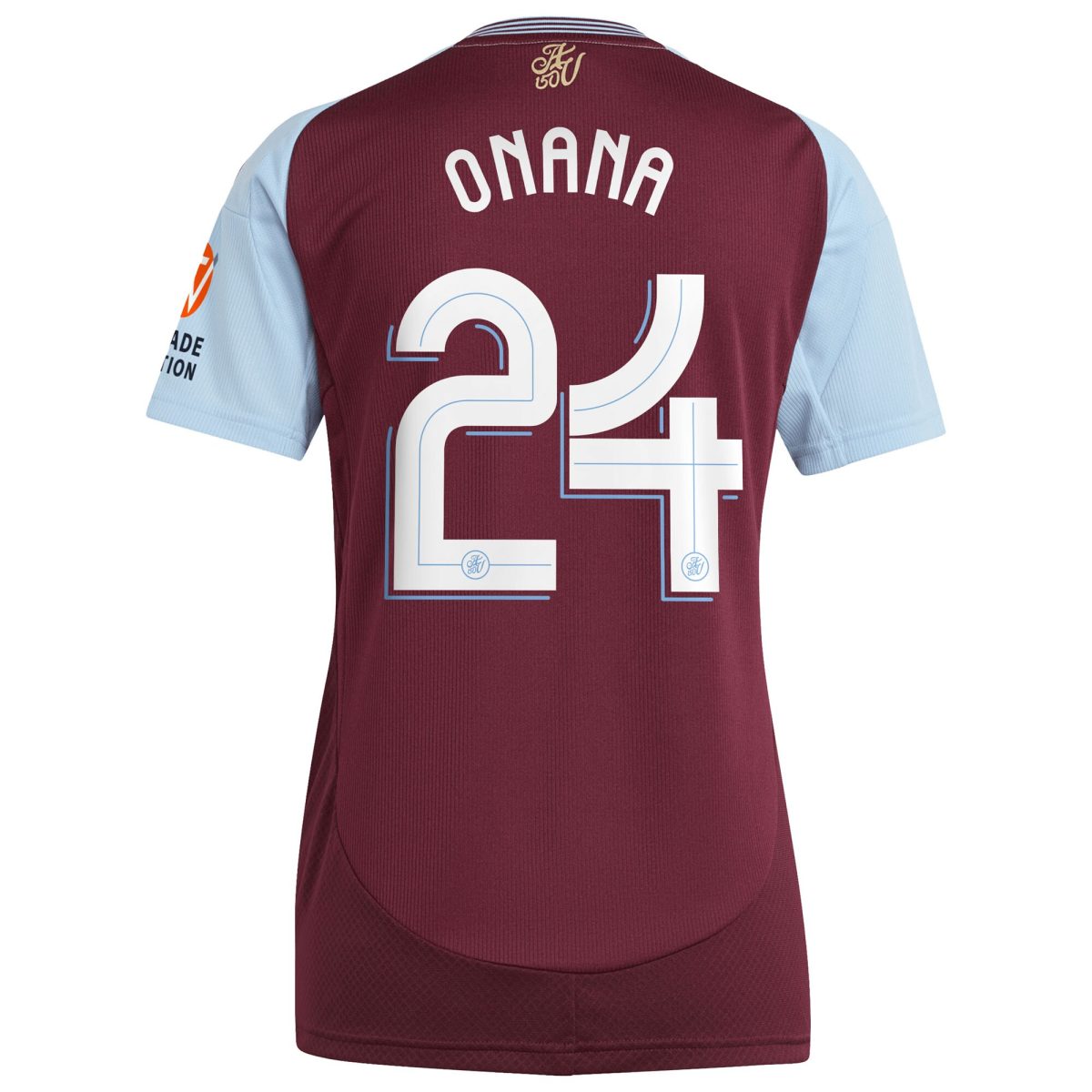 aston villa adidas home shirt 2024-25 – womens with onana 24 cup printing Collection | Aston Villa Fan Shop