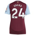 aston villa adidas home shirt 2024-25 – womens with onana 24 printing Collection | Aston Villa Fan Shop