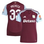 aston villa adidas home shirt 2024-25 – womens with pacheco 33 cup printing Collection | Aston Villa Fan Shop
