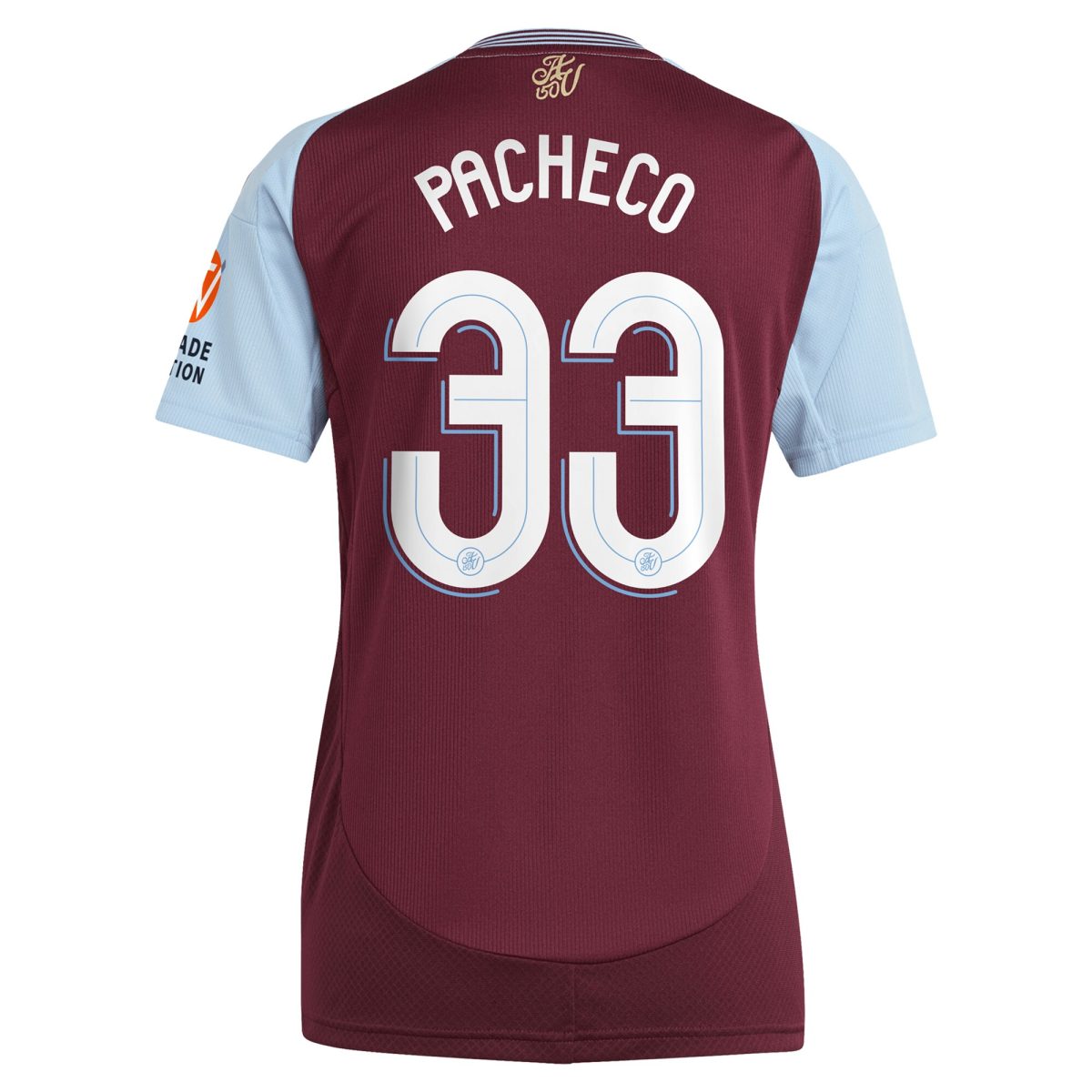 aston villa adidas home shirt 2024-25 – womens with pacheco 33 cup printing Collection | Aston Villa Fan Shop