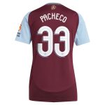 aston villa adidas home shirt 2024-25 – womens with pacheco 33 cup printing Collection | Aston Villa Fan Shop