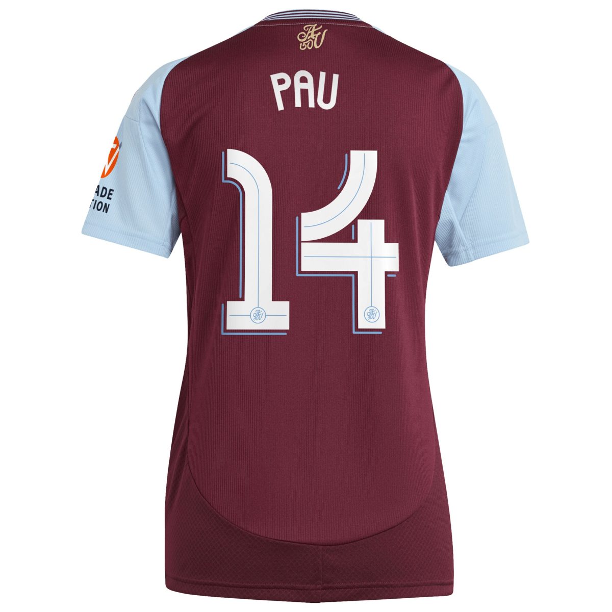 aston villa adidas home shirt 2024-25 – womens with pau 14 cup printing Collection | Aston Villa Fan Shop