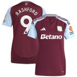 aston villa adidas home shirt 2024-25 – womens with rashford 9 printing Collection | Aston Villa Fan Shop