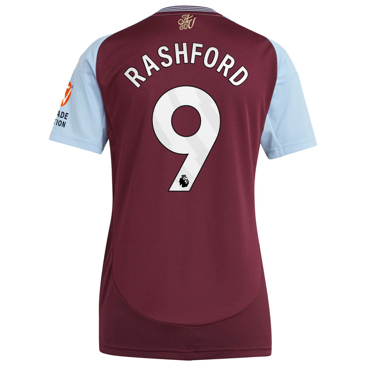 aston villa adidas home shirt 2024-25 – womens with rashford 9 printing Collection | Aston Villa Fan Shop