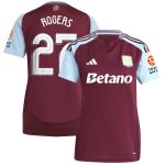 aston villa adidas home shirt 2024-25 – womens with rogers 27 cup printing Collection | Aston Villa Fan Shop