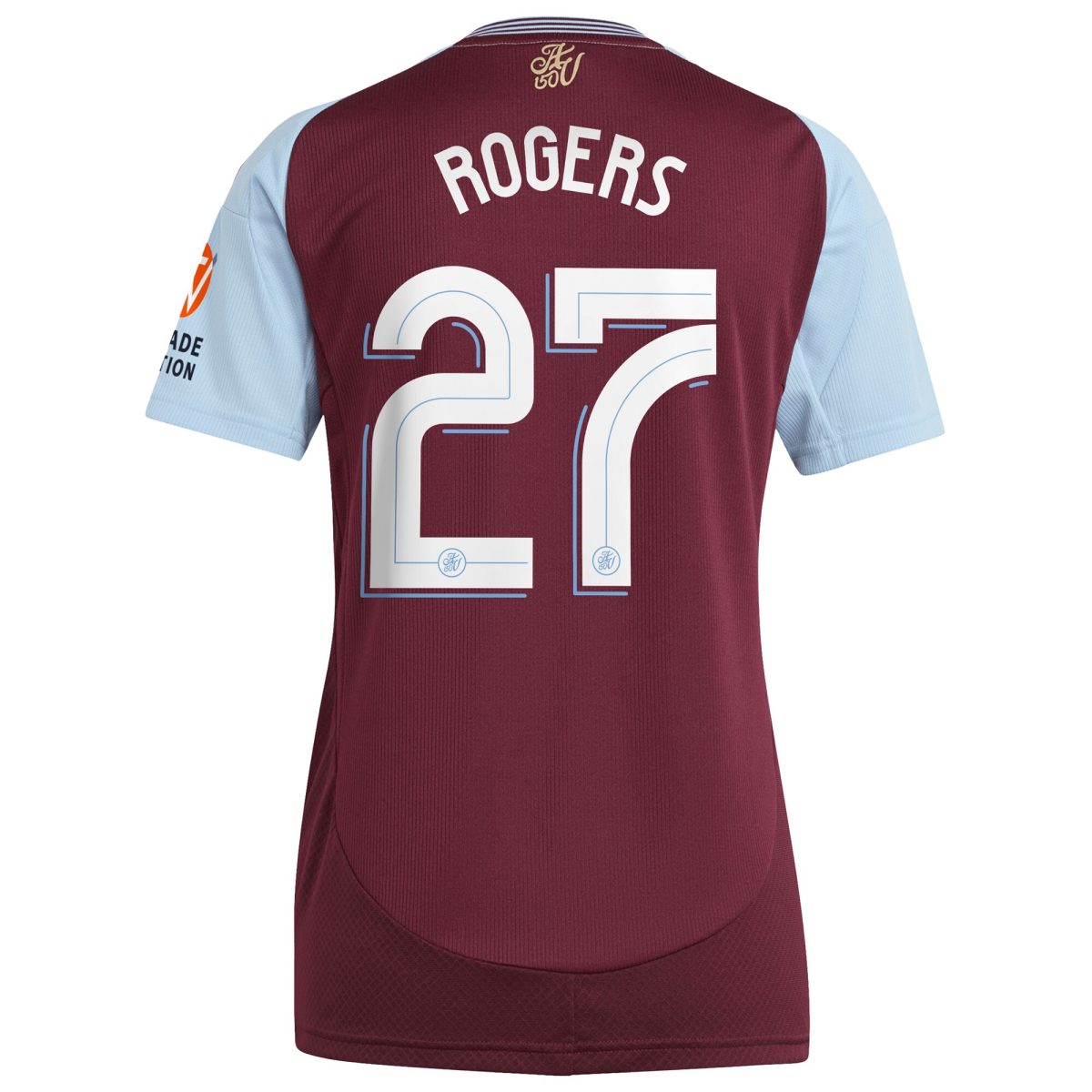 aston villa adidas home shirt 2024-25 – womens with rogers 27 cup printing Collection | Aston Villa Fan Shop