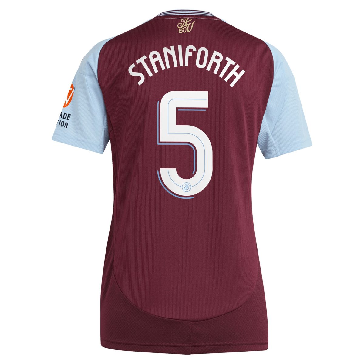 aston villa adidas home shirt 2024-25 – womens with staniforth 5 cup printing Collection | Aston Villa Fan Shop