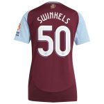 aston villa adidas home shirt 2024-25 – womens with swinkels 50 cup printing Collection | Aston Villa Fan Shop