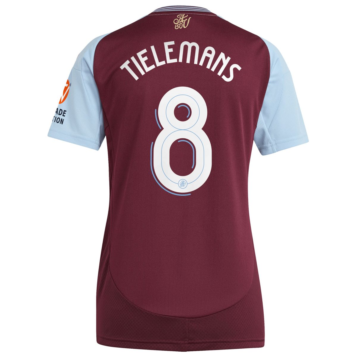 aston villa adidas home shirt 2024-25 – womens with tielemans 8 cup printing Collection | Aston Villa Fan Shop