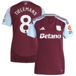 aston villa adidas home shirt 2024-25 – womens with tielemans 8 printing Collection | Aston Villa Fan Shop