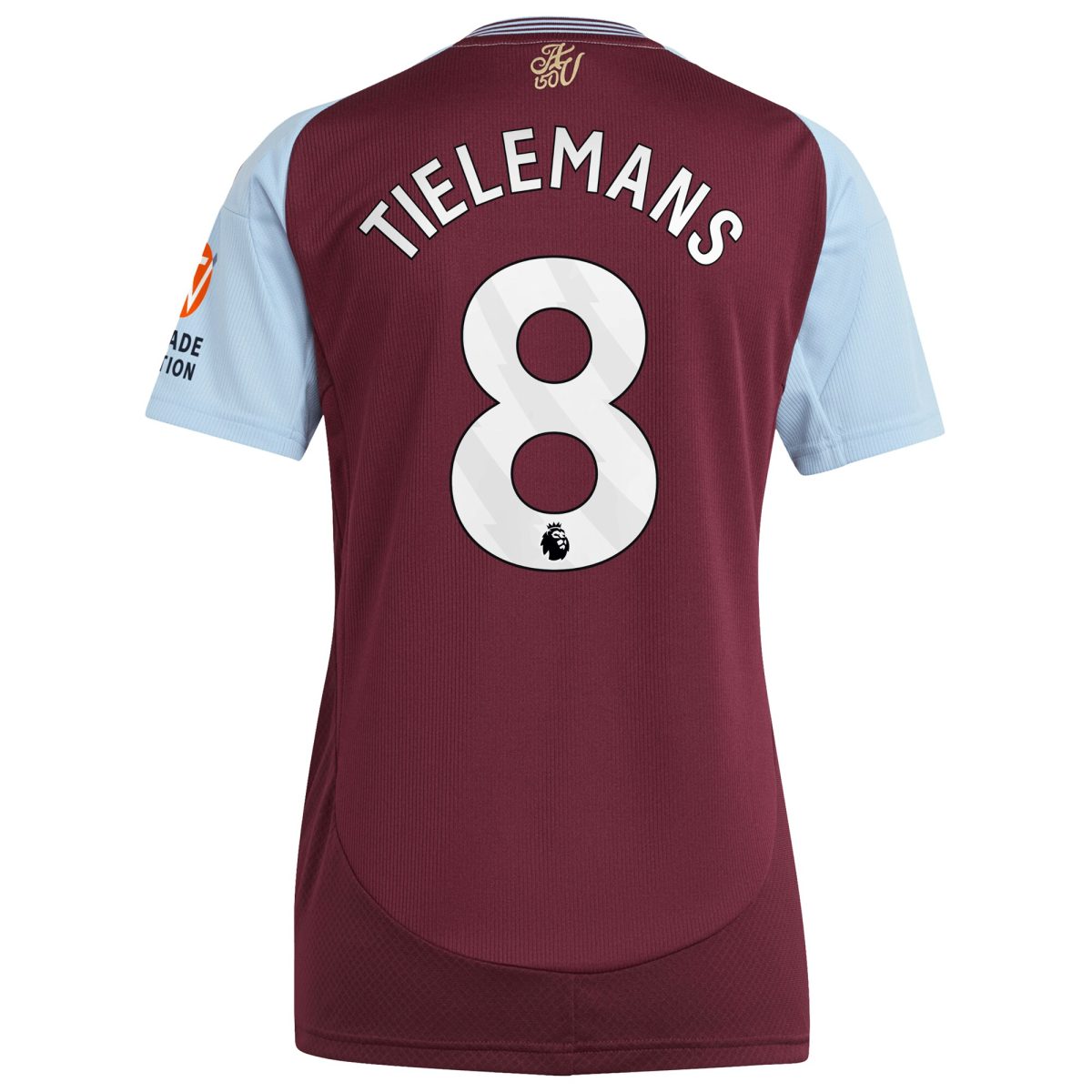 aston villa adidas home shirt 2024-25 – womens with tielemans 8 printing Collection | Aston Villa Fan Shop
