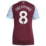aston villa adidas home shirt 2024-25 – womens with tielemans 8 printing Collection | Aston Villa Fan Shop