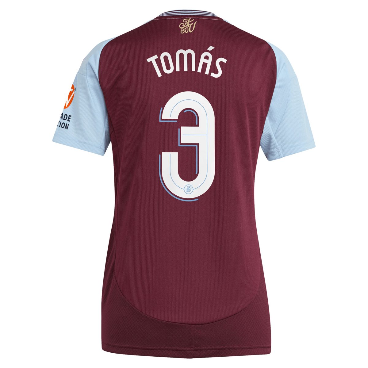 aston villa adidas home shirt 2024-25 – womens with tomás 3 cup printing Collection | Aston Villa Fan Shop