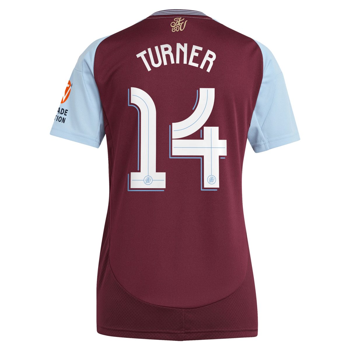 aston villa adidas home shirt 2024-25 – womens with turner 14 cup printing Collection | Aston Villa Fan Shop